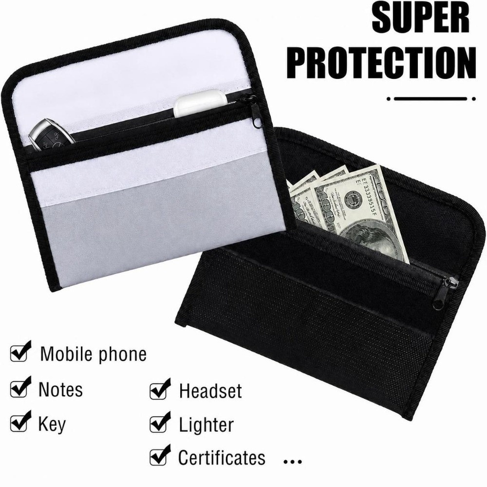 Fire Safe Document - ポータブル防水耐火収納バッグ（ジッパー付き）多機能セーフドキュメントバッグ耐火ファイル収納バッグカード