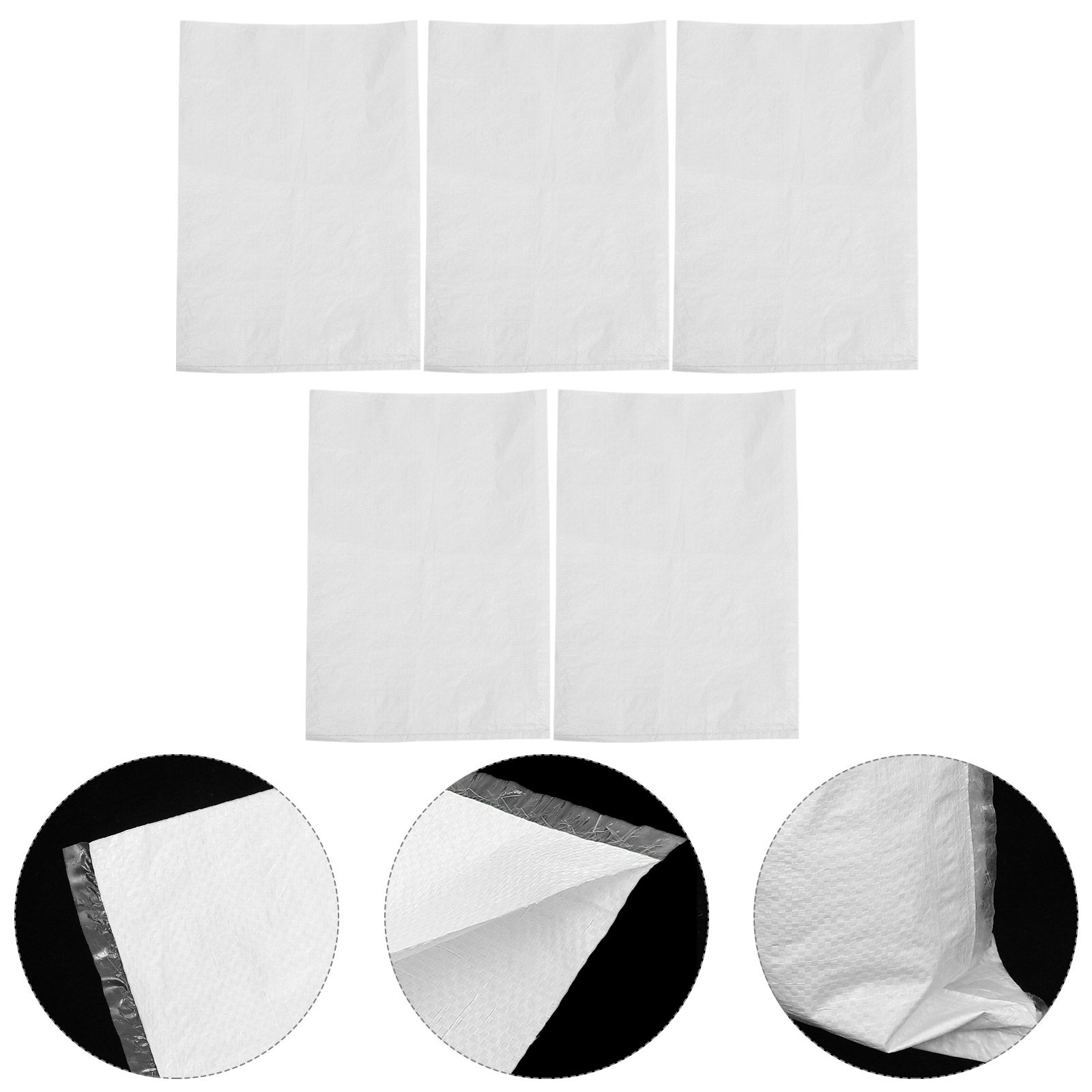 Flood Barrier Bag - 5個入り高耐久性防災用土嚢 防水PP織布バッグ 洪水防御用屋外ポリエチレン梱包バッグ