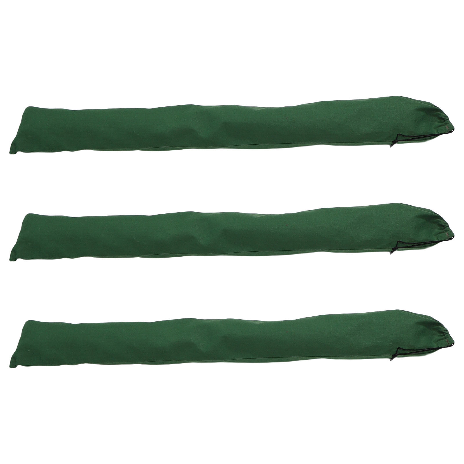 Flood Barrier Bag - 3個入り再利用可能な洪水防御用土嚢、キャンバス製土嚢チューブ、ゴムバンド付き、洪水防止、地下室、ガレージドア用防水バリアバッグ