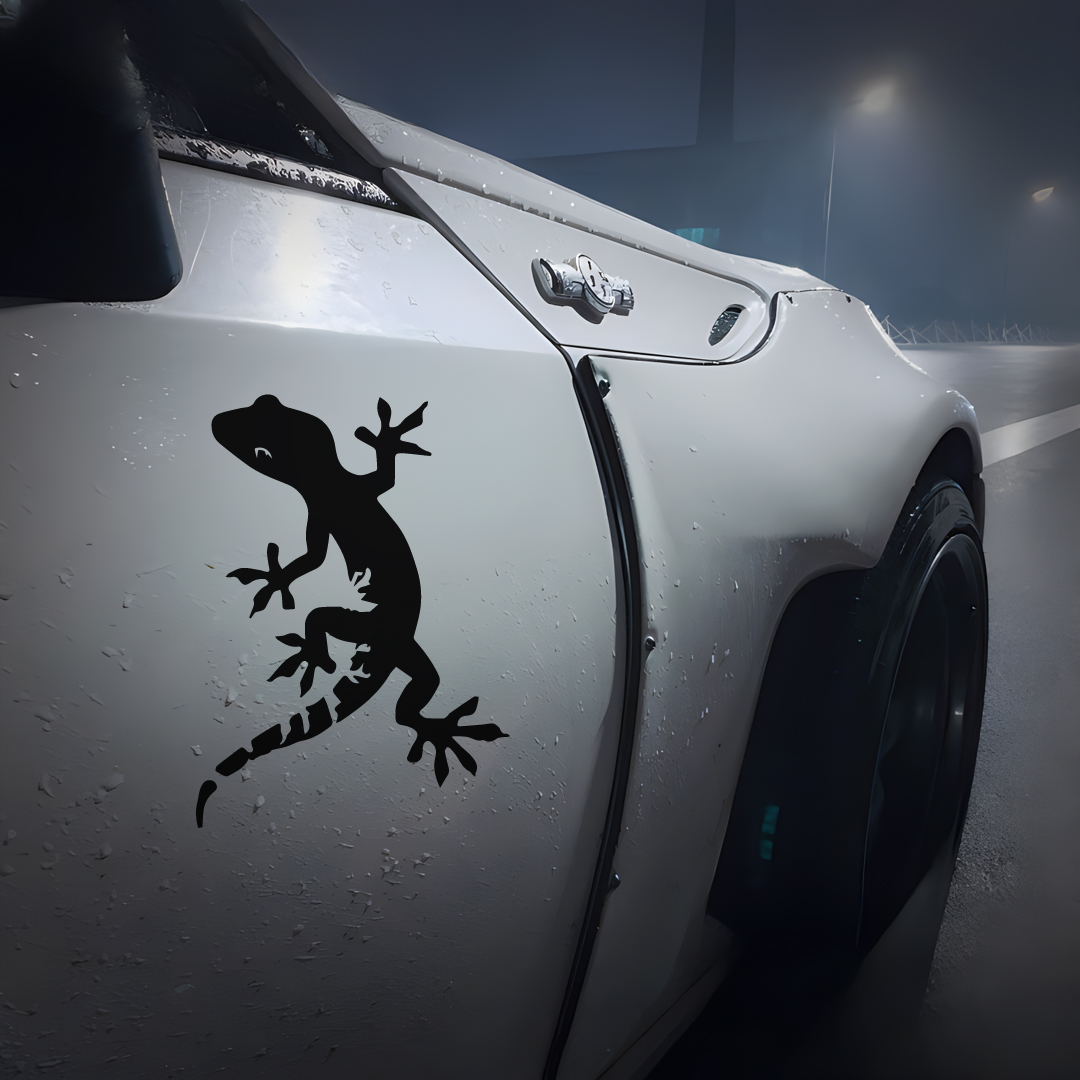 Window Lock Bar - Gecko-車の窓用の装飾的な防水ビニールステッカー,オートバイ用の変更された装飾ステッカー