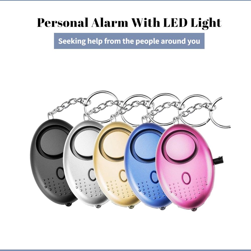Personal Alarm Keychain - 130dB 自己防衛警報抗オオカミ女児女性セキュリティ保護警告個人の安全悲鳴大声緊急警報キーホルダー