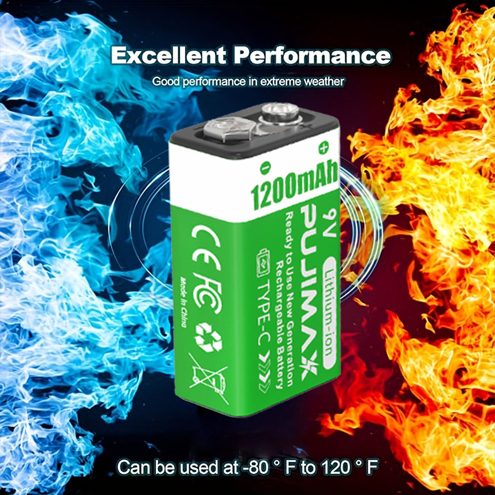 PUJIMAX 8/4個入り 9V 1200mAh 充電式リ - Co Detector Plug のレビューと価格