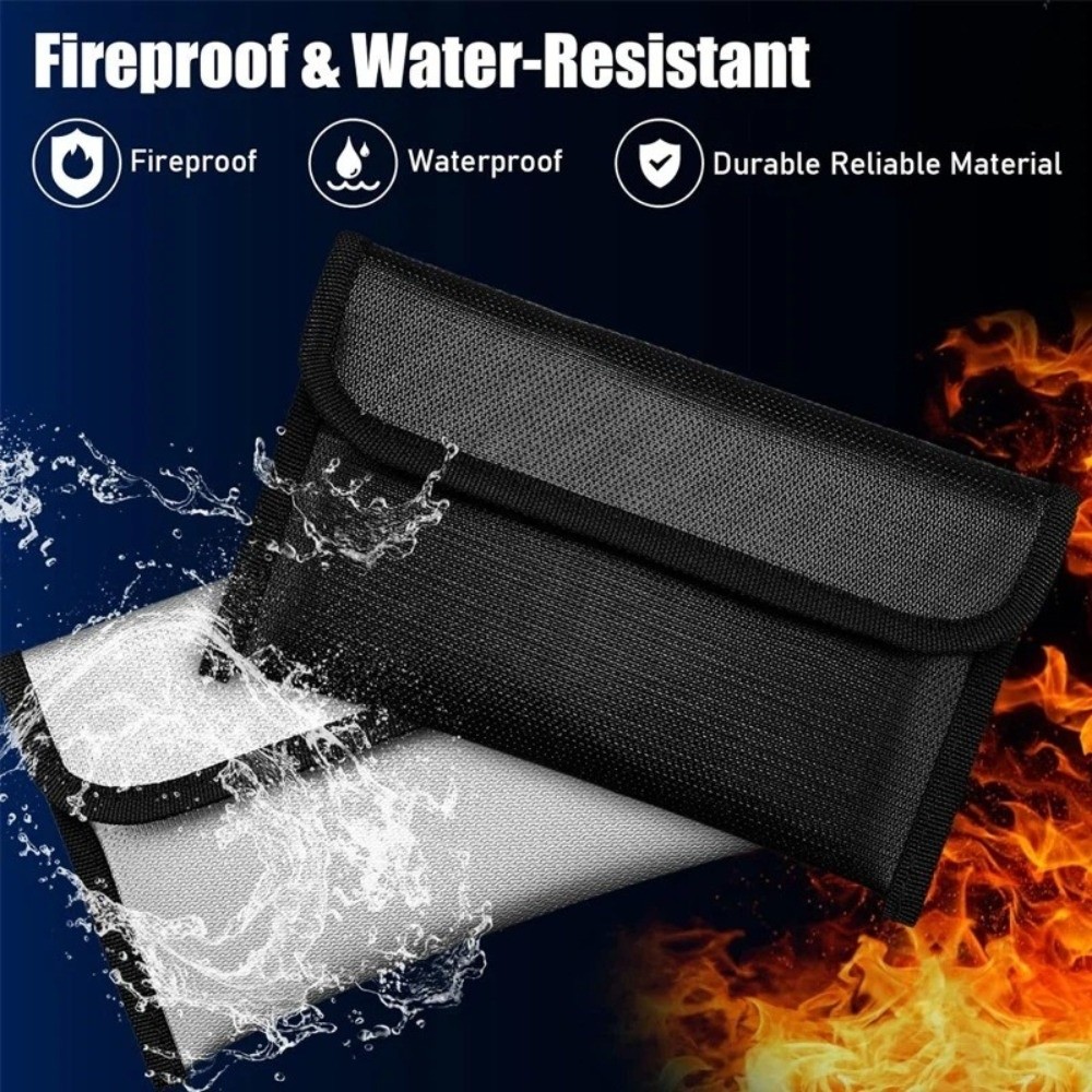 防水・耐火収納バッグ、耐火性ジッパー付き安全ドキュメントバッ - Fire Safe Document のレビューと価格