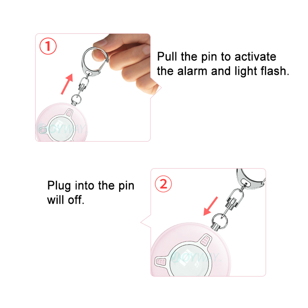 ジョイウェイ 新型 個人用 130dB サイレン 緊急安全  - Personal Alarm Keychain のレビューと価格