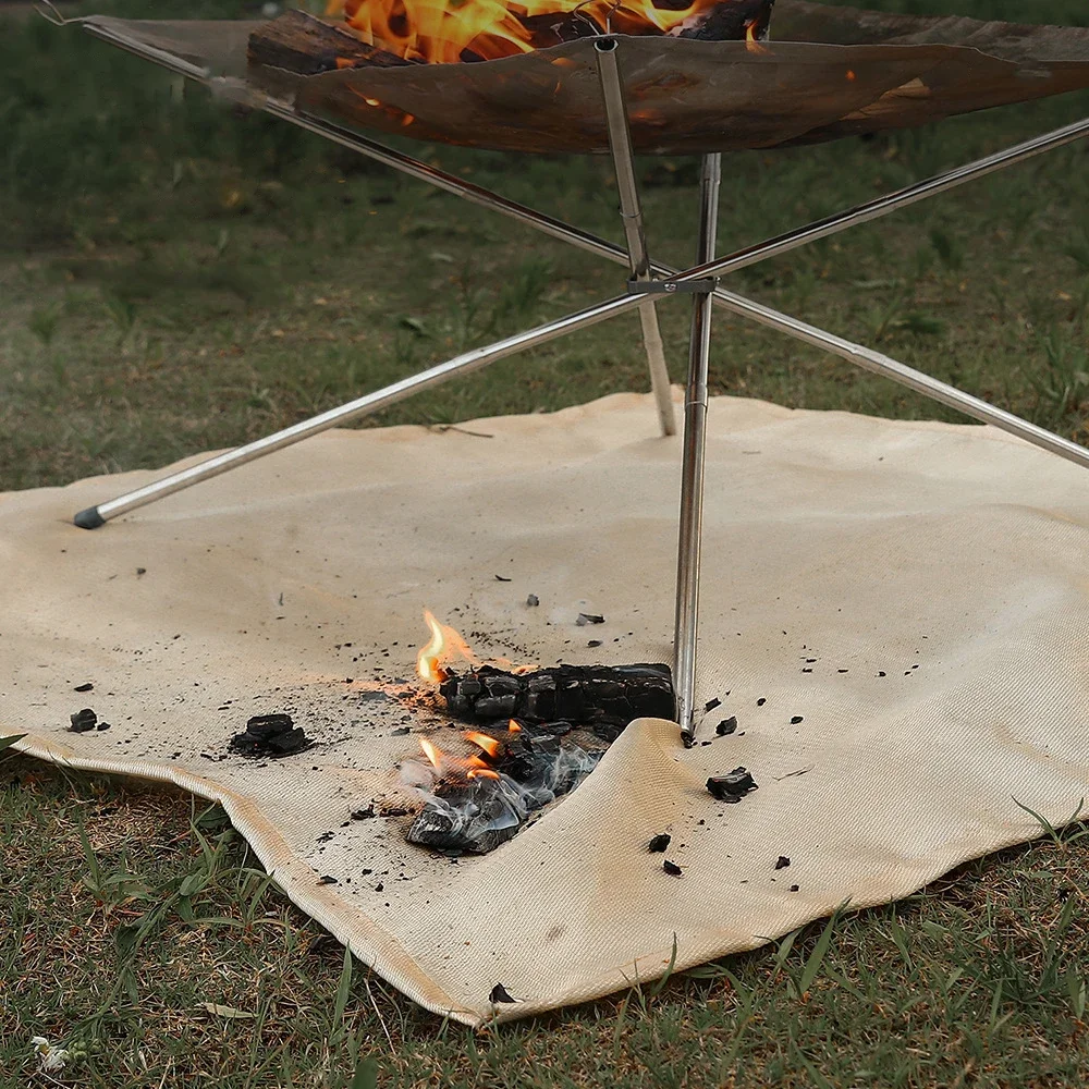 1pc 屋外キャンプ耐火布ピクニックバーベキュー断熱マット難 - Fire Blanket Kitchen のレビューと価格