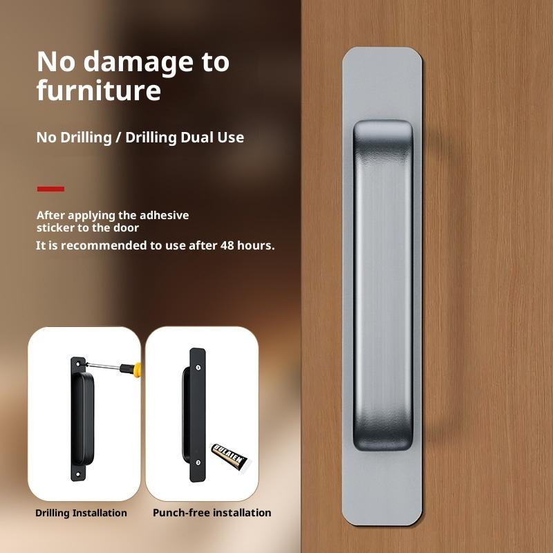 1PC アルミ合金ドリル不要ハンドルガラス引き戸窓引き出しワ - Window Lock Bar のレビューと価格
