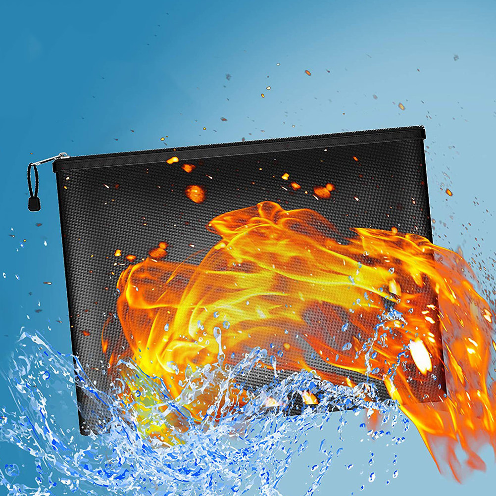耐火防水ドキュメントバッグ 大容量 耐火ポーチ パスポート、 - Fire Safe Document のレビューと価格