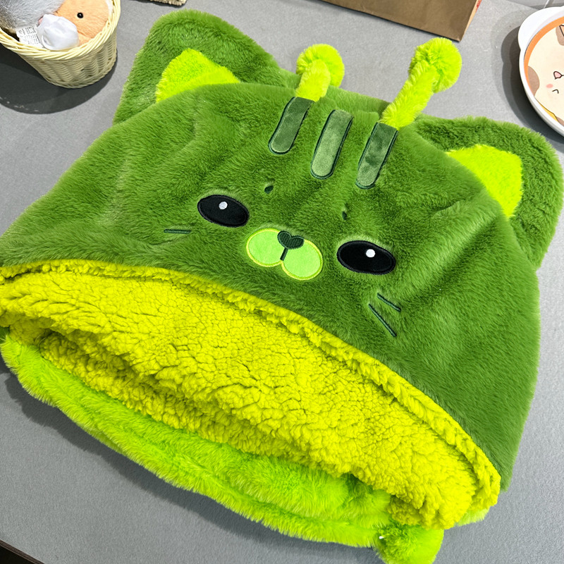 素敵なぬいぐるみのような柔らかい猫のケープ、漫画風の猫のコー - Fire Blanket Kitchen のレビューと価格