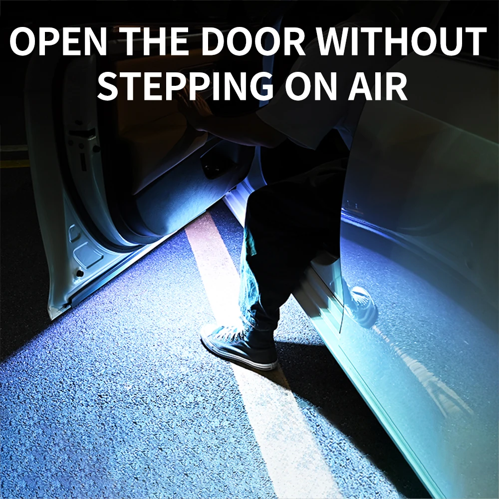 車のドア用LEDウェルカムライト,磁気制御,USB充電,自動 - Emergency Exit Sign のレビューと価格