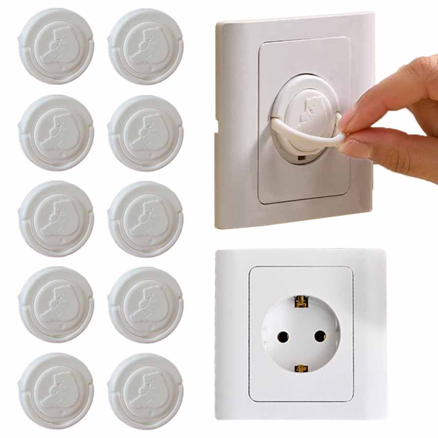 5/10 個ベビー電気安全ソケット保護カバーヨーロッパ標準抗 - Outlet Cover Baby のレビューと価格